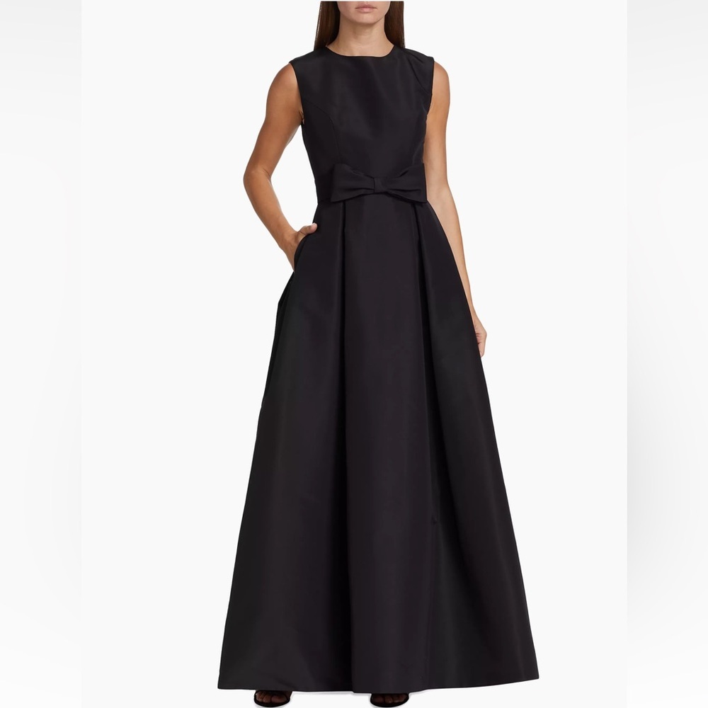 NWT Alexia Maria Grace Silk Faille Ball Gown Dress w/Removable Bow Belt Size 0 - Picture 4 of 16